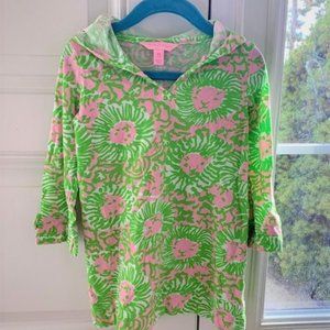 Lilly Pulitzer Hooded Pullover/Dress Lion XS (2-3)